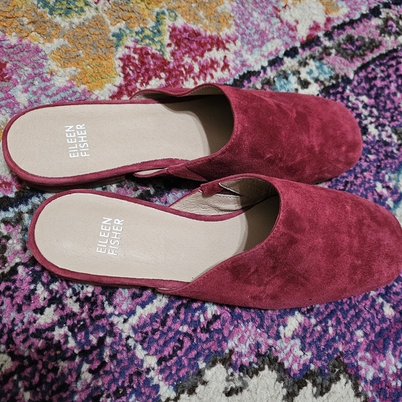 Eileen Fisher Scan Suede Mule - Picture 4 of 5